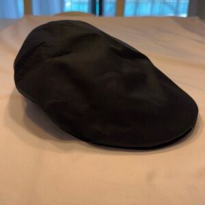 Fawler Moda | Black Cotton Flat Cap